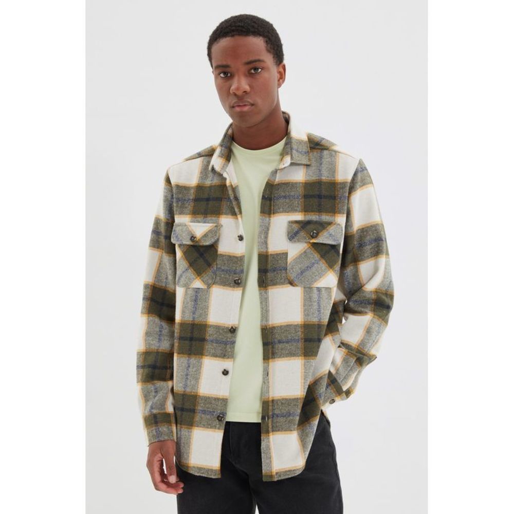 NWT Trendyol Men Regular fit Shirt collar Woven Shirt